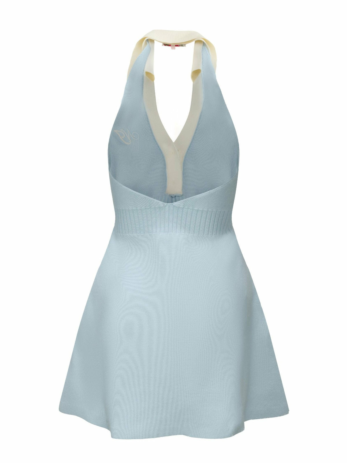 Samantha Knit Dress: Blue Mini Dress for Country Club Brunch - Nana Jacqueline