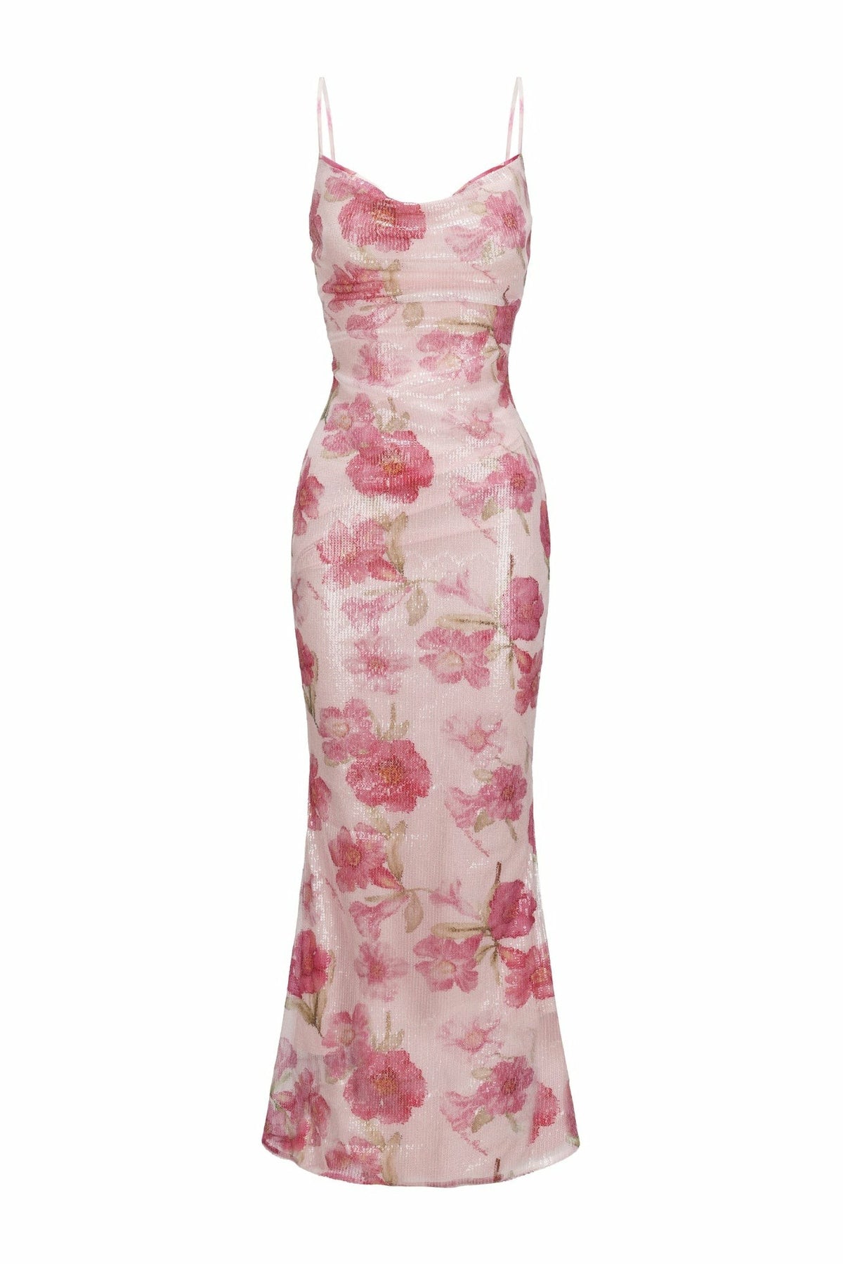 Esmeralda Dress: Pink Maxi Dress for Garden Wedding Guest - Nana Jacqueline