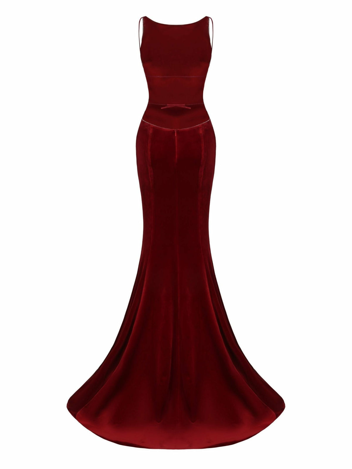 Pauline Velvet Dress: Red Maxi Dress for Formal Wedding Guest - Nana Jacqueline