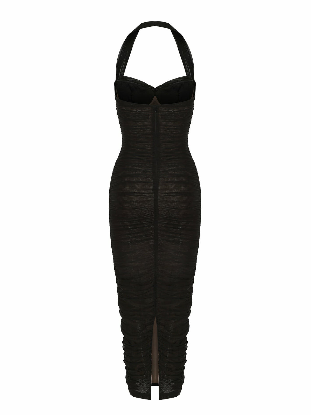 Francesca Dress: Black Midi Dress for Cocktail Party - Nana Jacqueline