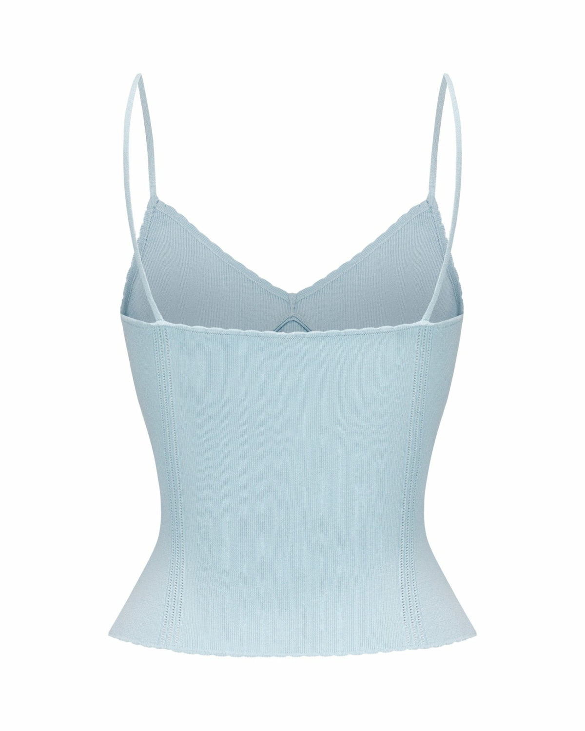 Carrie Top: Blue Knit Top for Resort Brunch - Nana Jacqueline