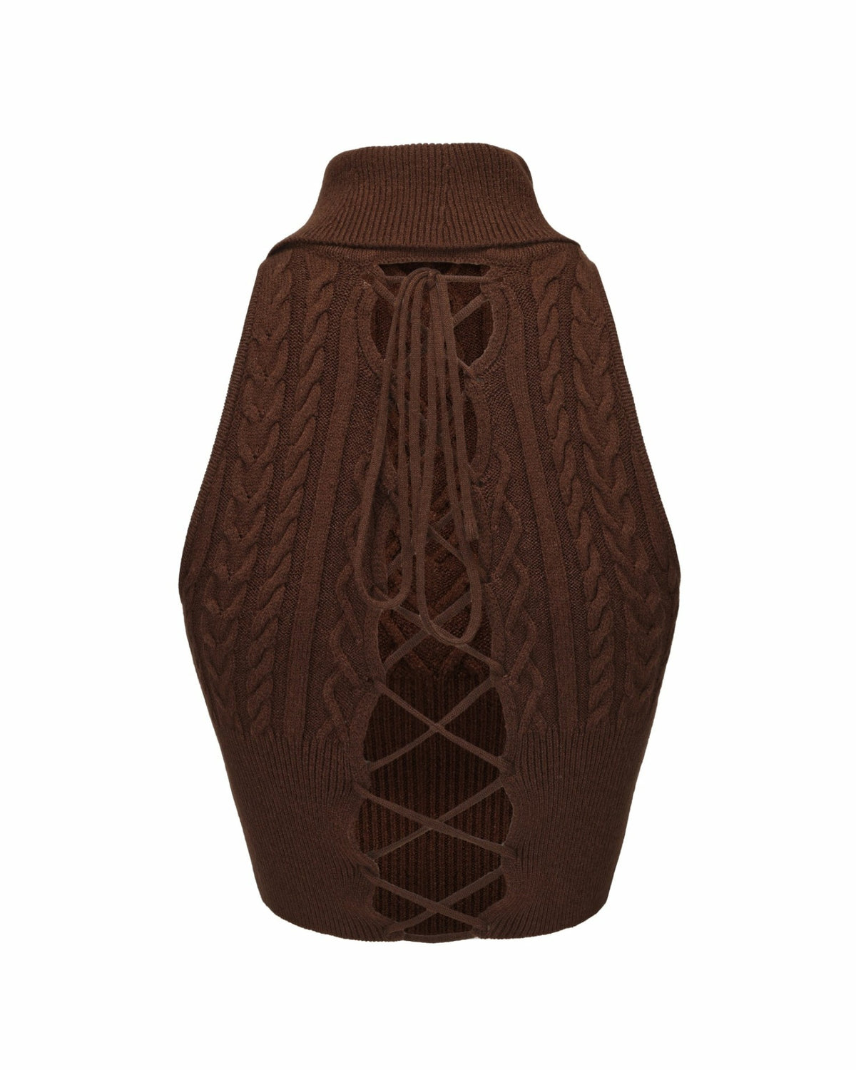 Margo Knit Top: Brown Knit Top for Brunch - Nana Jacqueline