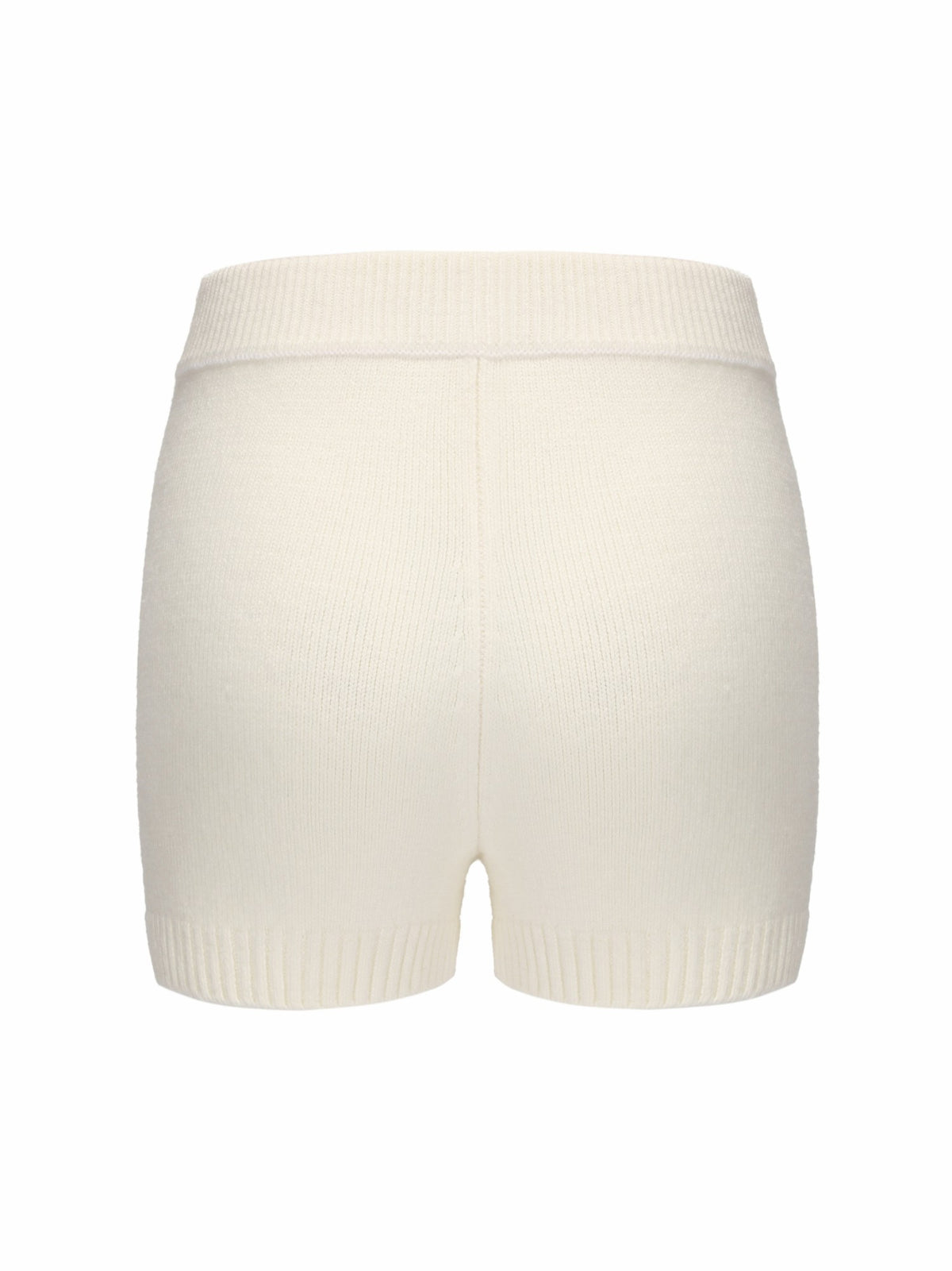 Alexis Shorts: White Knit Shorts for Resort Brunch - Nana Jacqueline