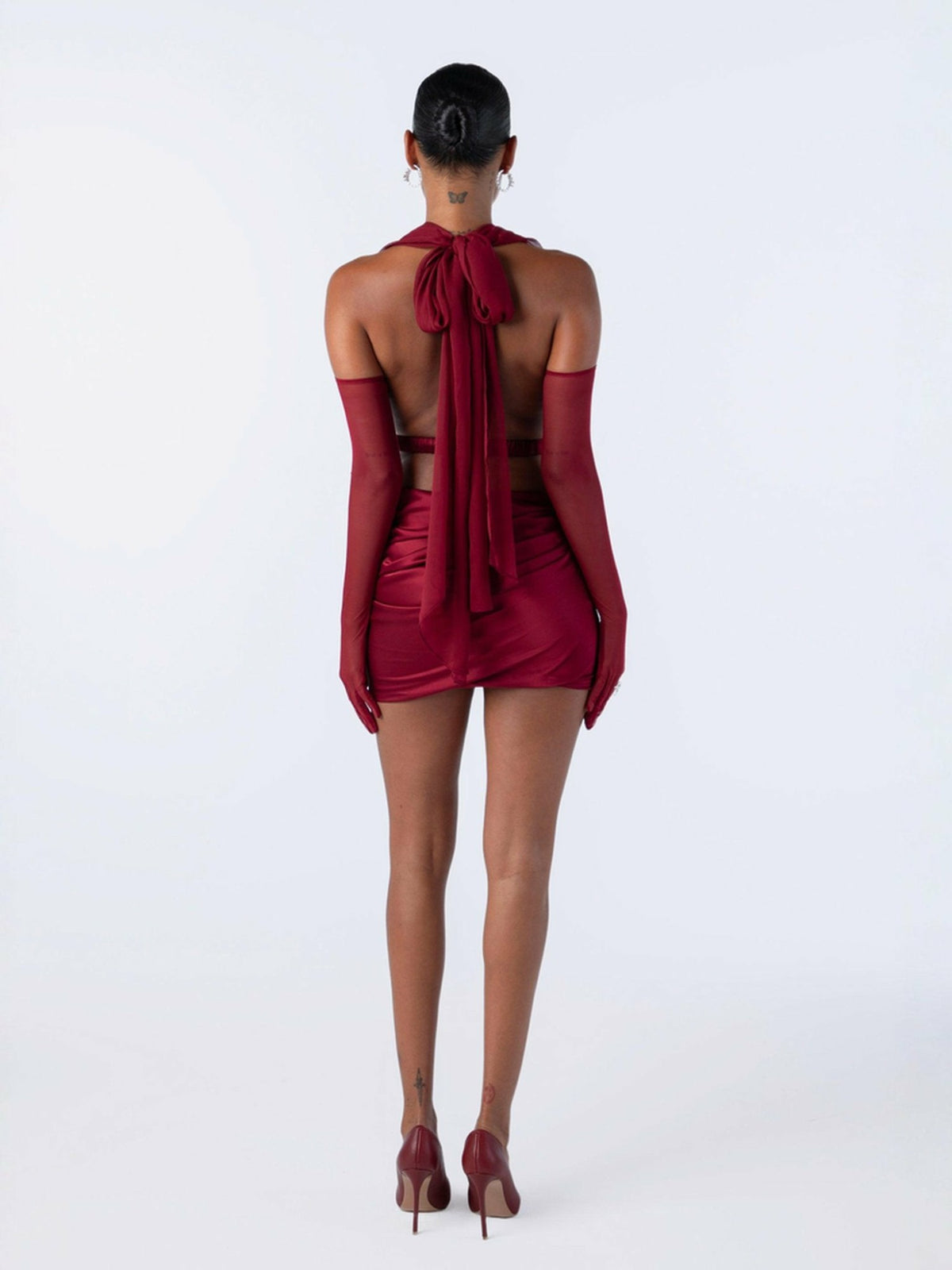 Giselle Skirt: Red Skirt for Date Night - Nana Jacqueline
