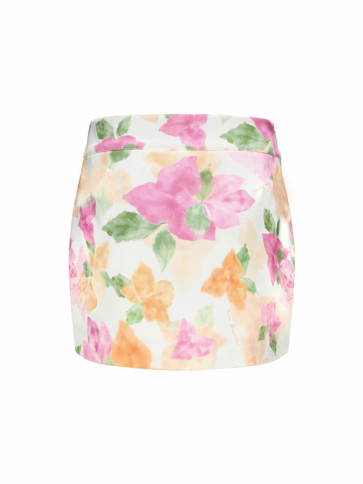 Emilia Satin Skirt: Floral Mini Skirt for Birthday Celebration - Nana Jacqueline