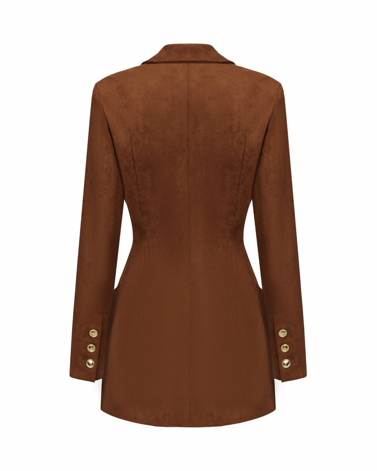 Sienne Suede Blazer: Brown Blazer for Work - Nana Jacqueline