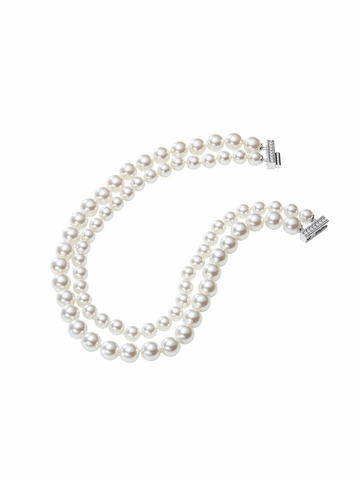 Marisa Necklace: White Pearl Necklace for Bridal Shower - Nana Jacqueline