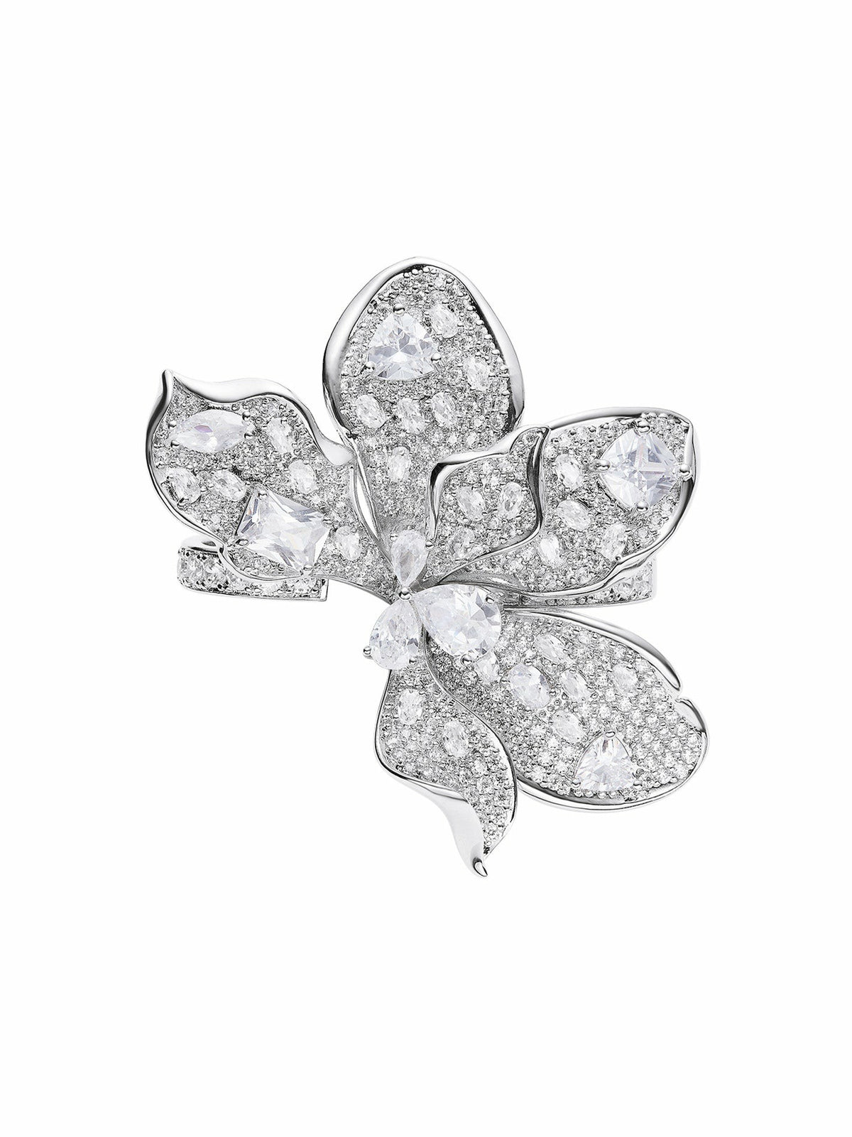 The Midnight Garden: Silver Jewelry Set for Bridal Events - Nana Jacqueline