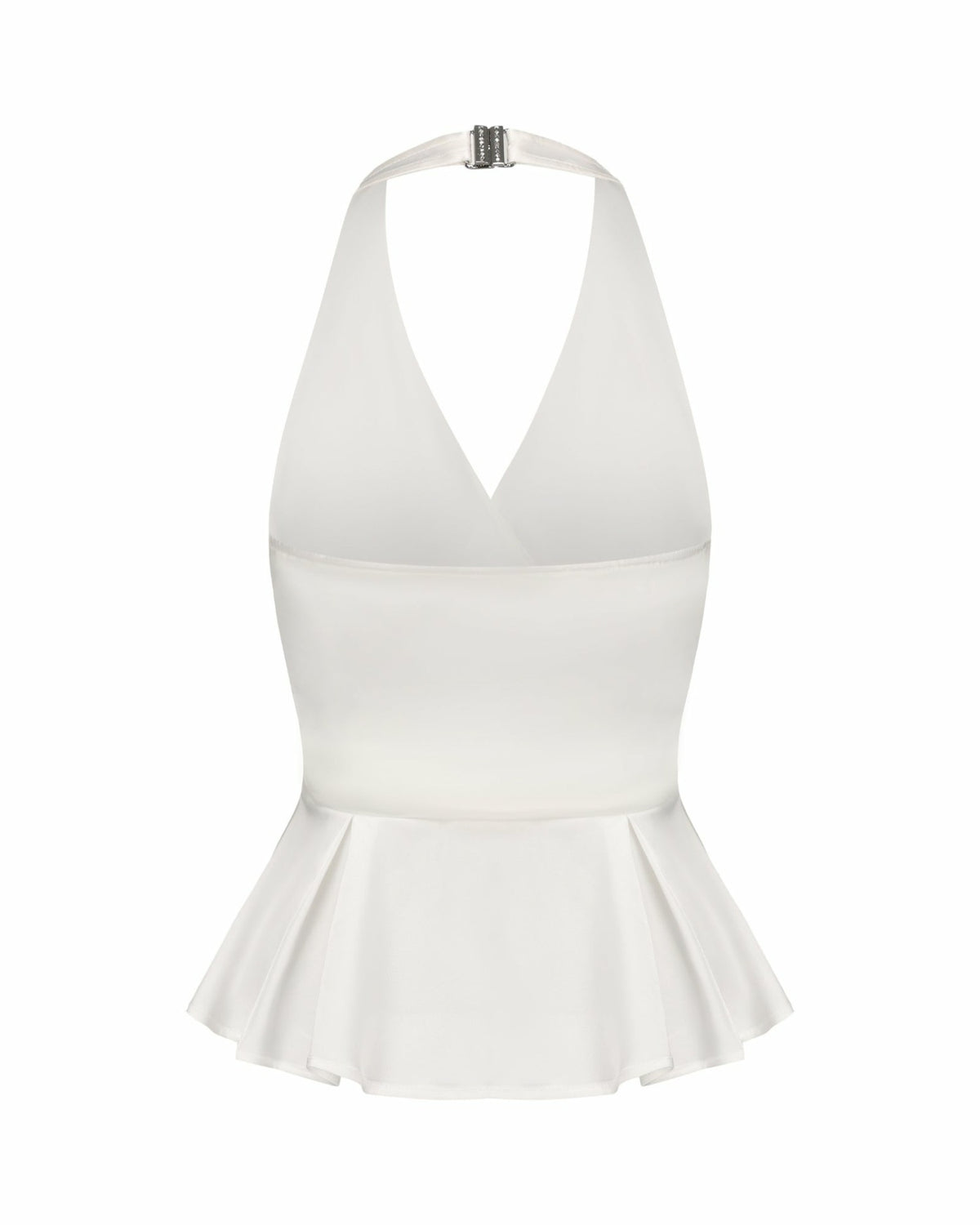 Julisa Top: White Satin Top for Engagement Party - Nana Jacqueline
