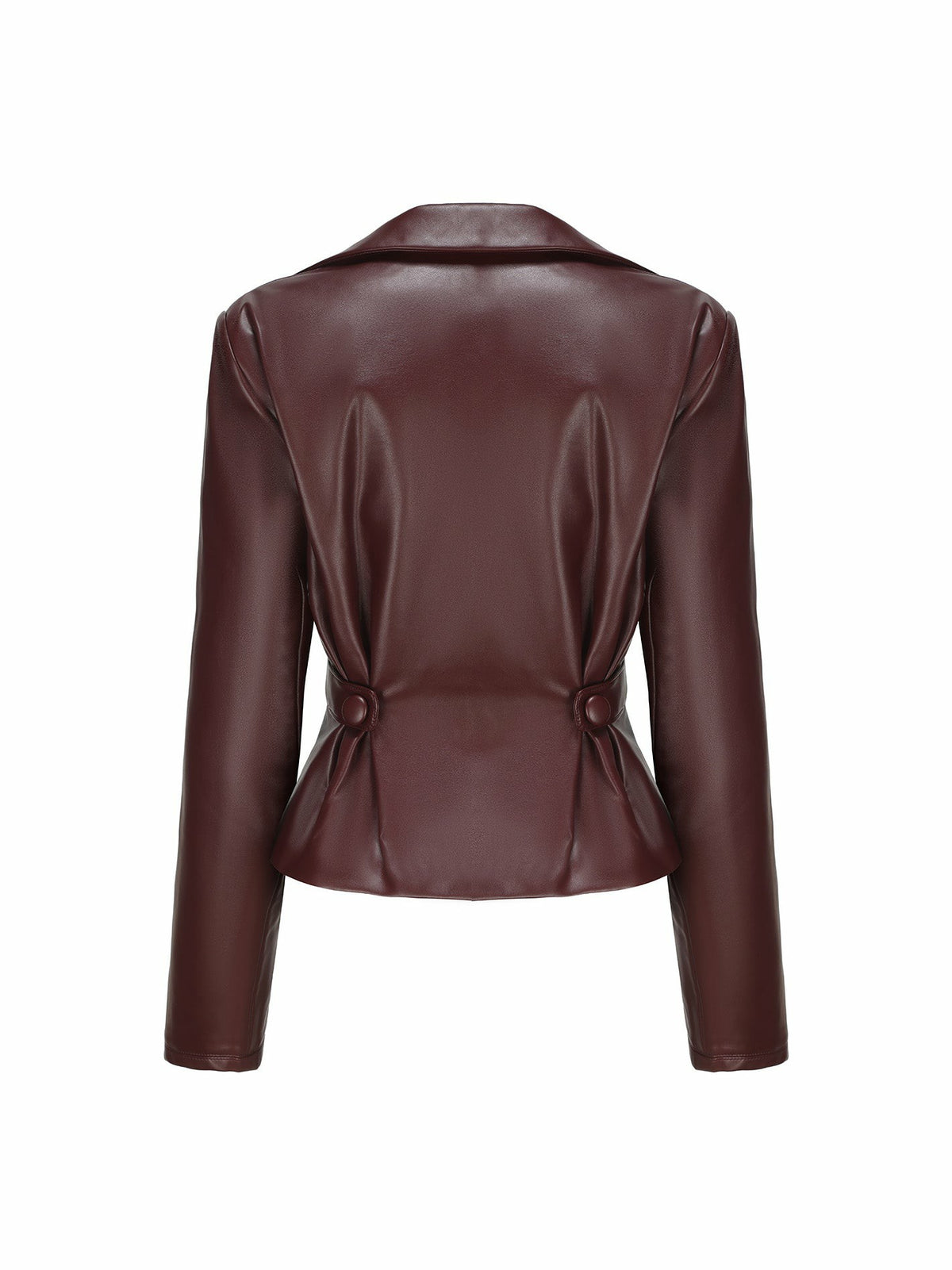 Mirabel Faux Leather Jacket: Brown Jacket for Date Night - Nana Jacqueline