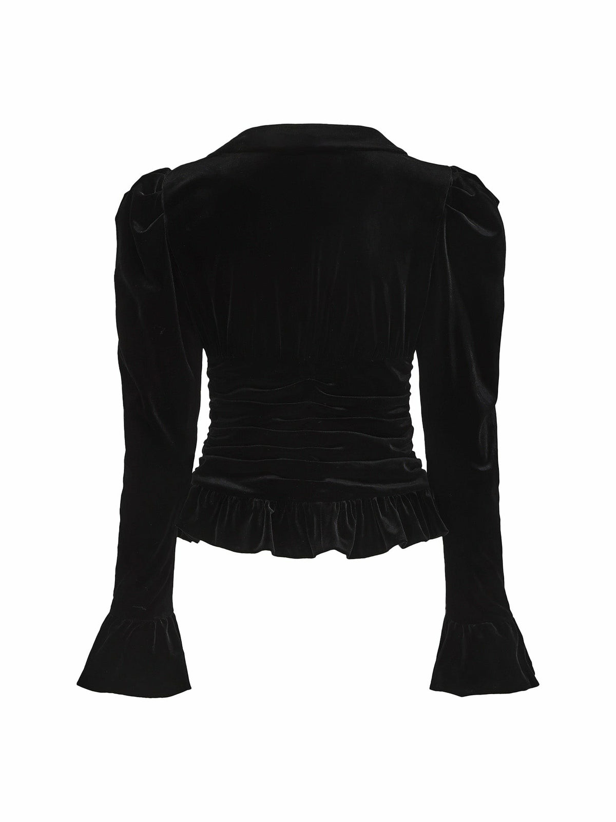 Josie Velvet Top: Black Top for Cocktail Party - Nana Jacqueline