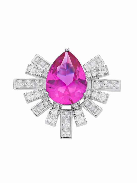 Keira Ring: Pink Ring for Cocktail Party - Nana Jacqueline