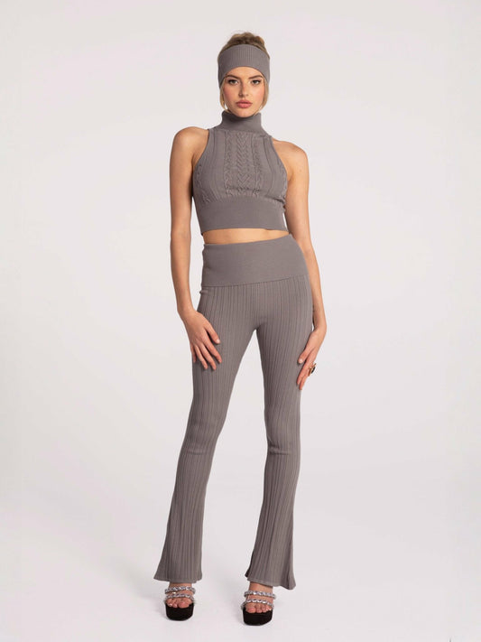 Morgan Pants: Grey Pants for Brunch - Nana Jacqueline
