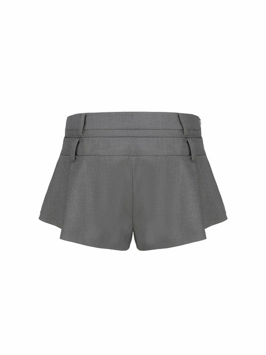 Amelie Shorts: Grey Shorts for Brunch - Nana Jacqueline