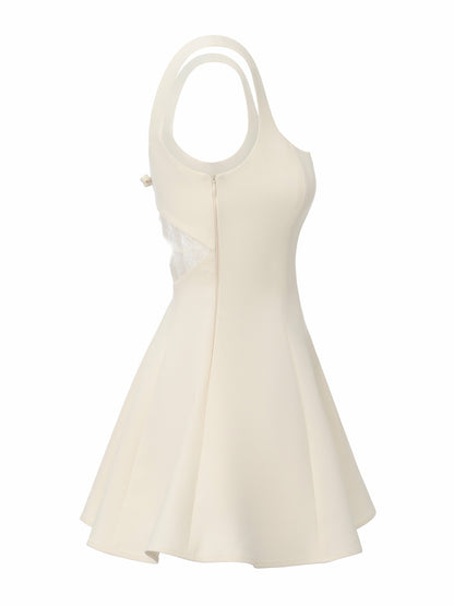 Eliza Open-Back Champagne Dress - Nana Jacqueline