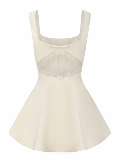 Eliza Open-Back Champagne Dress - Nana Jacqueline