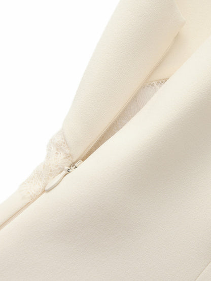 Eliza Open-Back Champagne Dress - Nana Jacqueline