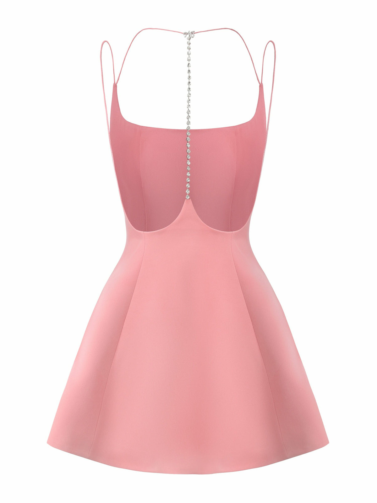 Giana Open-Back Crystal Pink Dress - Nana Jacqueline