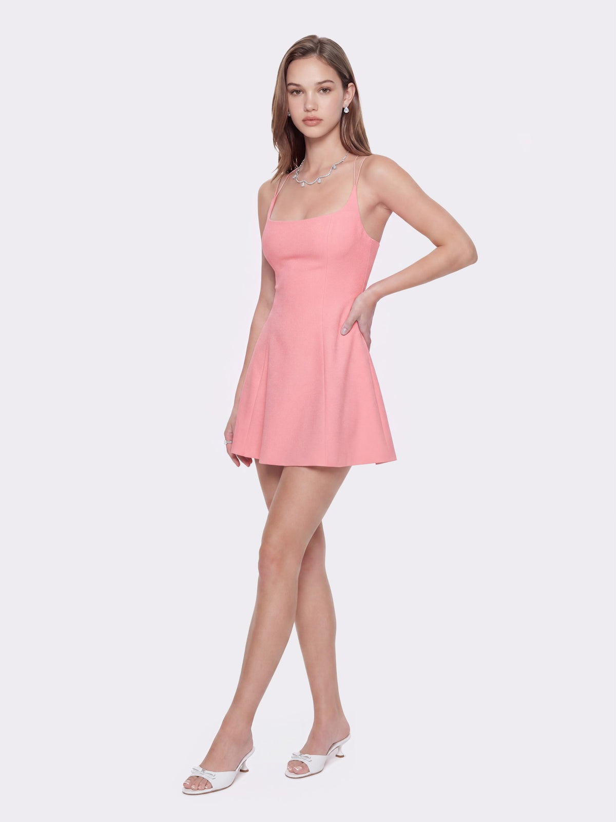 Giana Open-Back Crystal Pink Dress - Nana Jacqueline