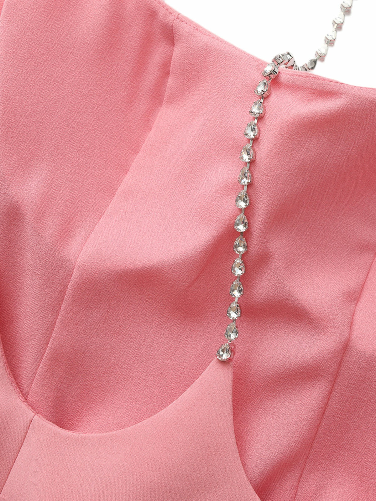 Giana Open-Back Crystal Pink Dress - Nana Jacqueline