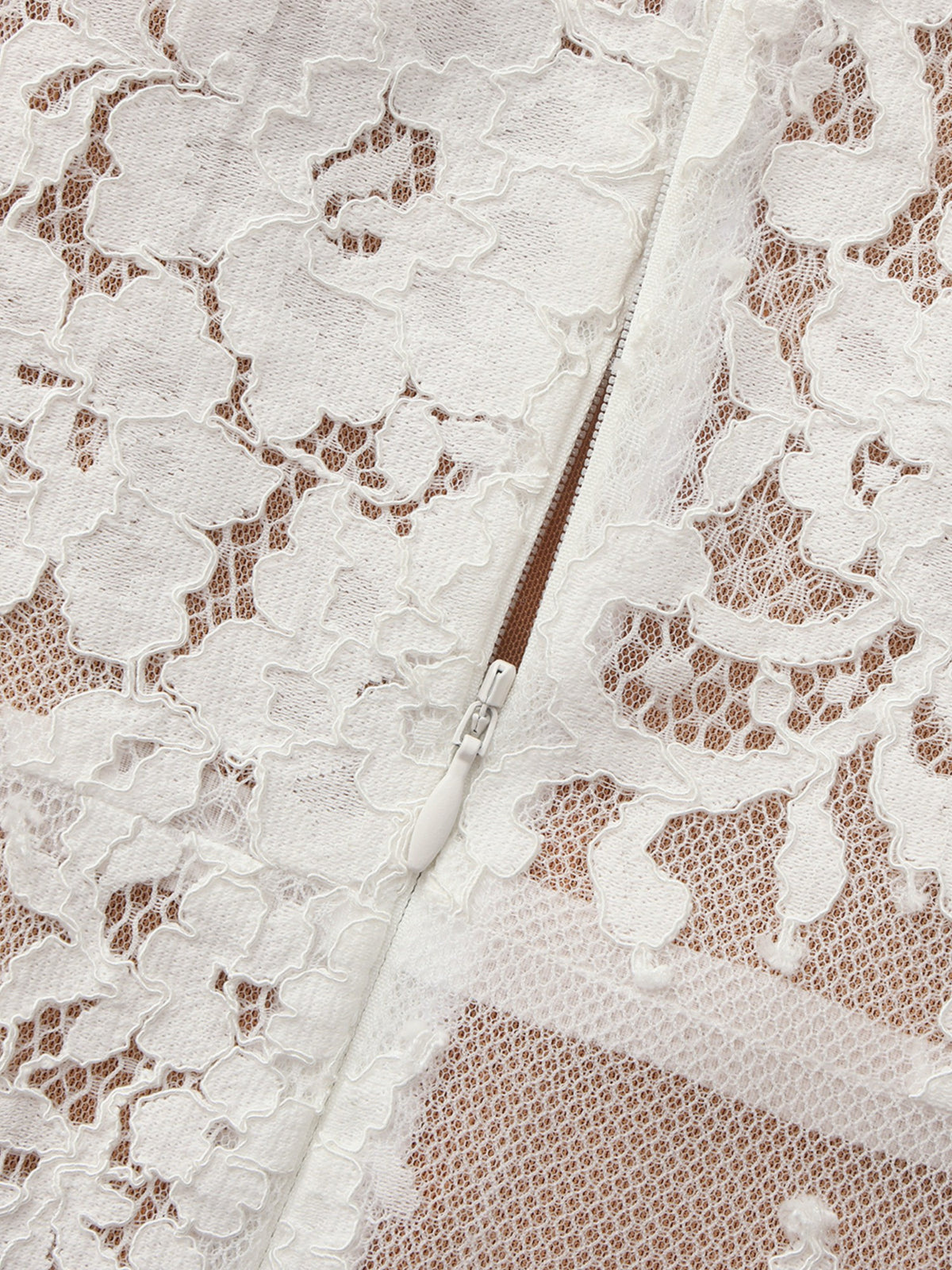 Mara Strapless Lace White Dress - Nana Jacqueline