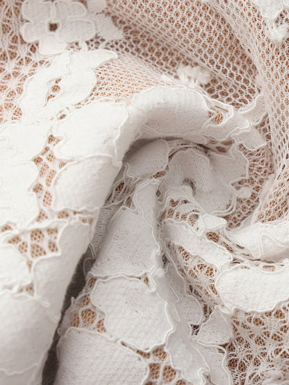 Mara Strapless Lace White Dress - Nana Jacqueline