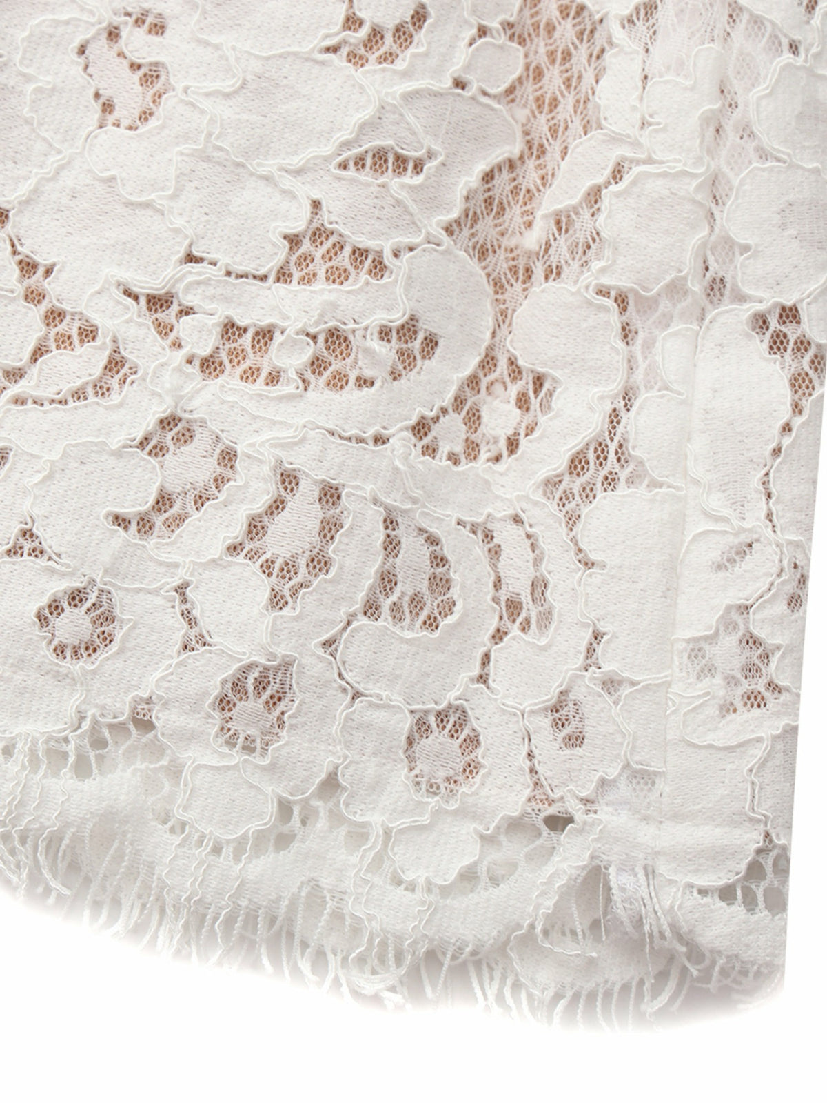 Mara Strapless Lace White Dress - Nana Jacqueline