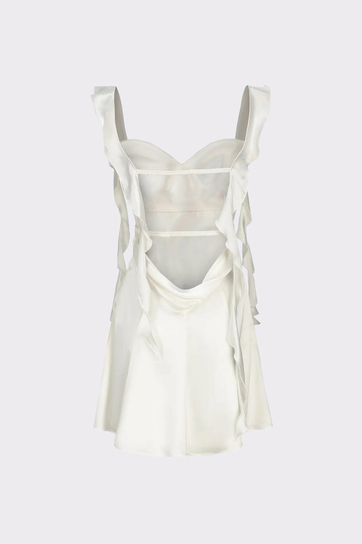 Karina Dress: White Mini Dress for Engagement Party - Nana Jacqueline