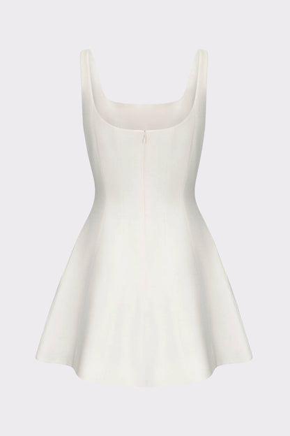 Marianne Dress: White Mini Dress for Bridal Shower - Nana Jacqueline