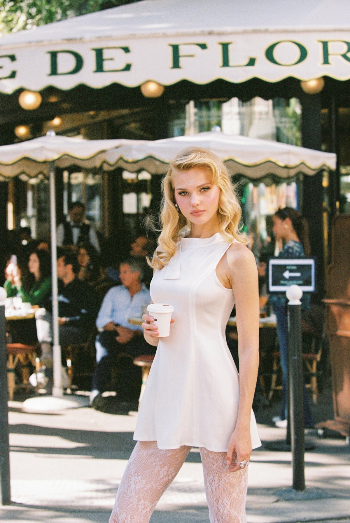Lila Satin Mini Dress: White Mini Dress for Bridal Shower - Nana Jacqueline