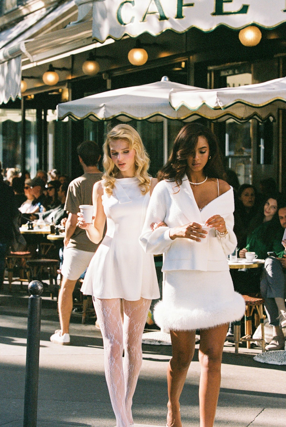 Lila Satin Mini Dress: White Mini Dress for Bridal Shower - Nana Jacqueline