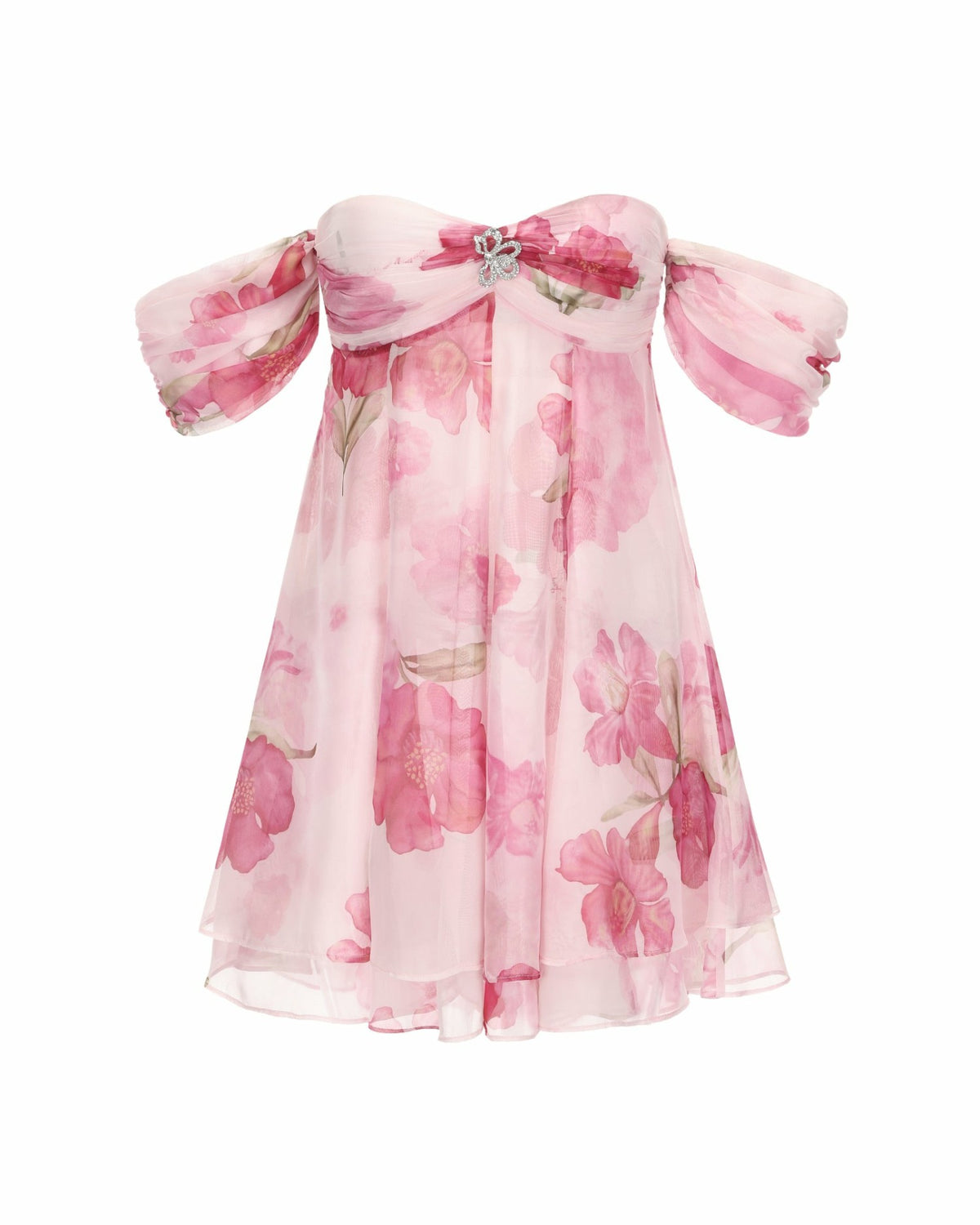 Lilly Dress: Pink Mini Dress for Garden Party - Nana Jacqueline
