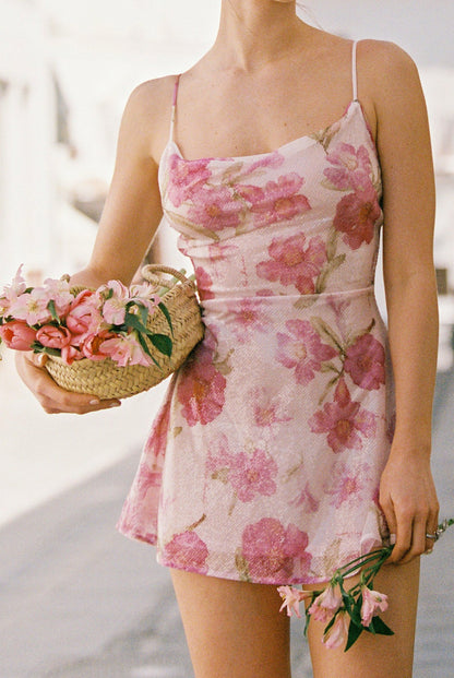 Aria Dress: Pink Mini Dress for Birthday Celebration - Nana Jacqueline