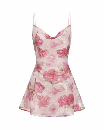 Aria Dress: Pink Mini Dress for Birthday Celebration - Nana Jacqueline
