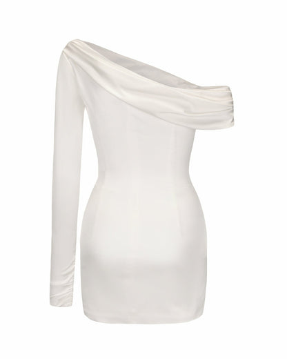 Marlene Dress: White Mini Dress for Bridal Shower - Nana Jacqueline