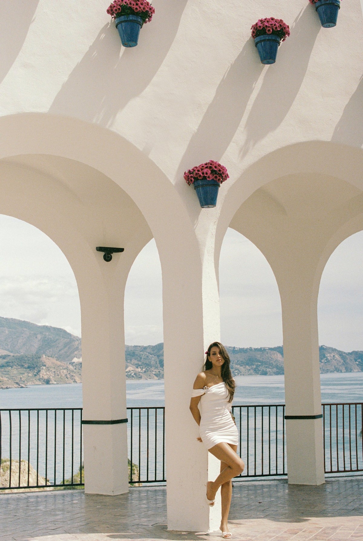 Marlene Dress: White Mini Dress for Bridal Shower - Nana Jacqueline