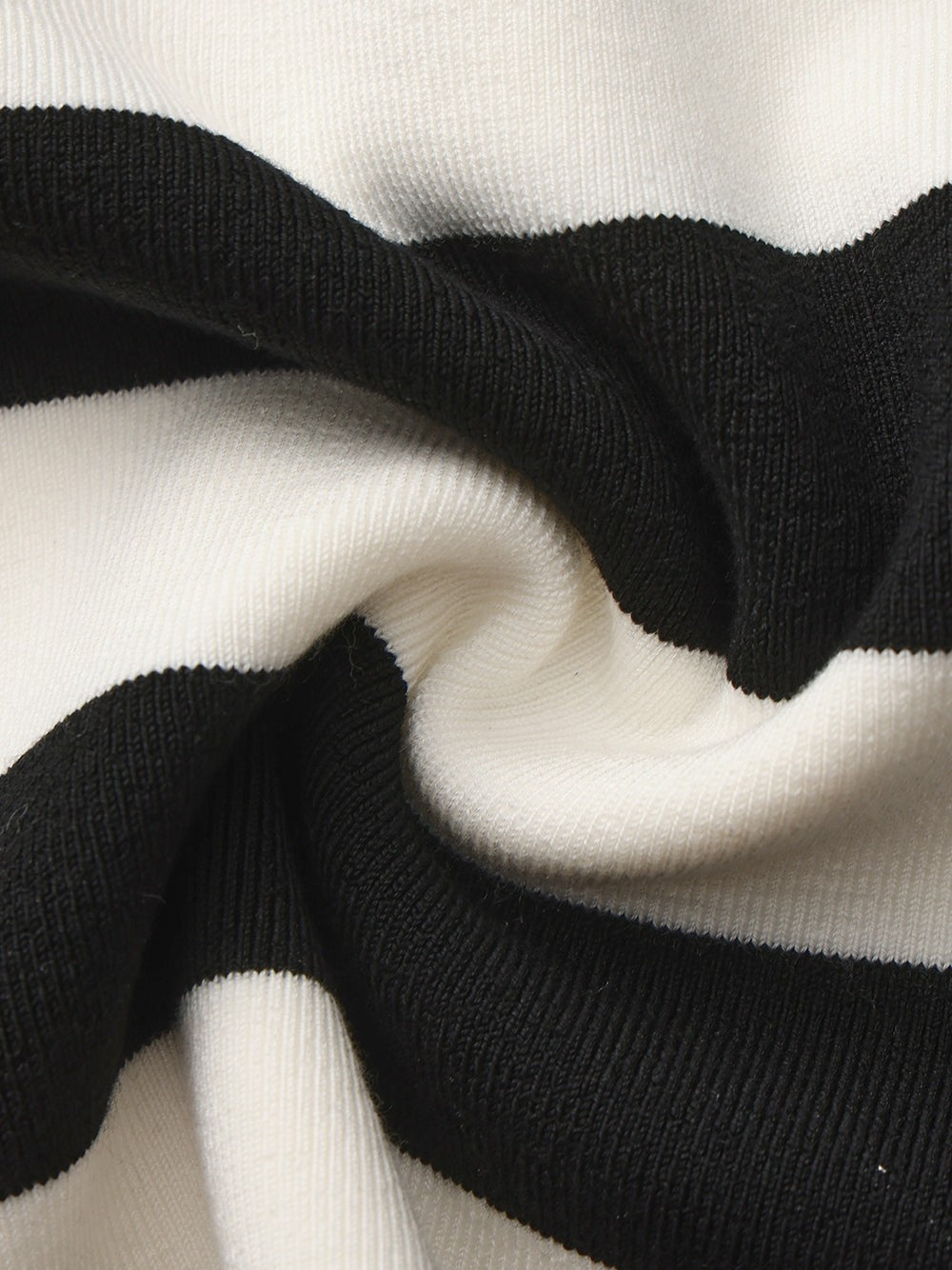 Black Striped Knit Dress with Contrast Collar - Nana Jacqueline