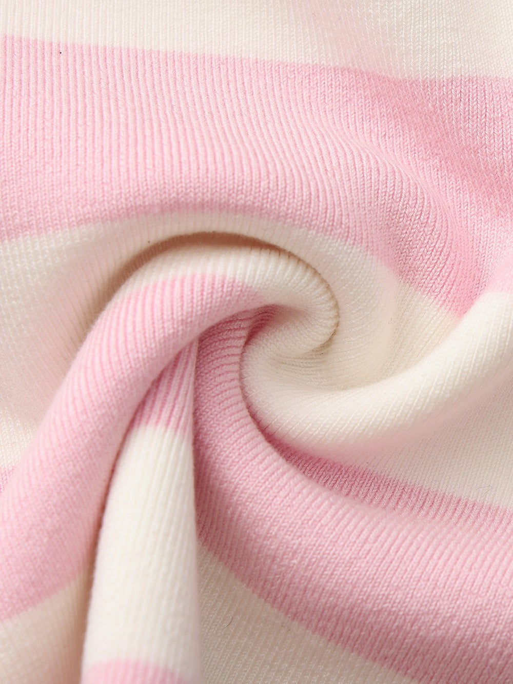 Pink Striped Knit Dress with Contrast Collar - Nana Jacqueline