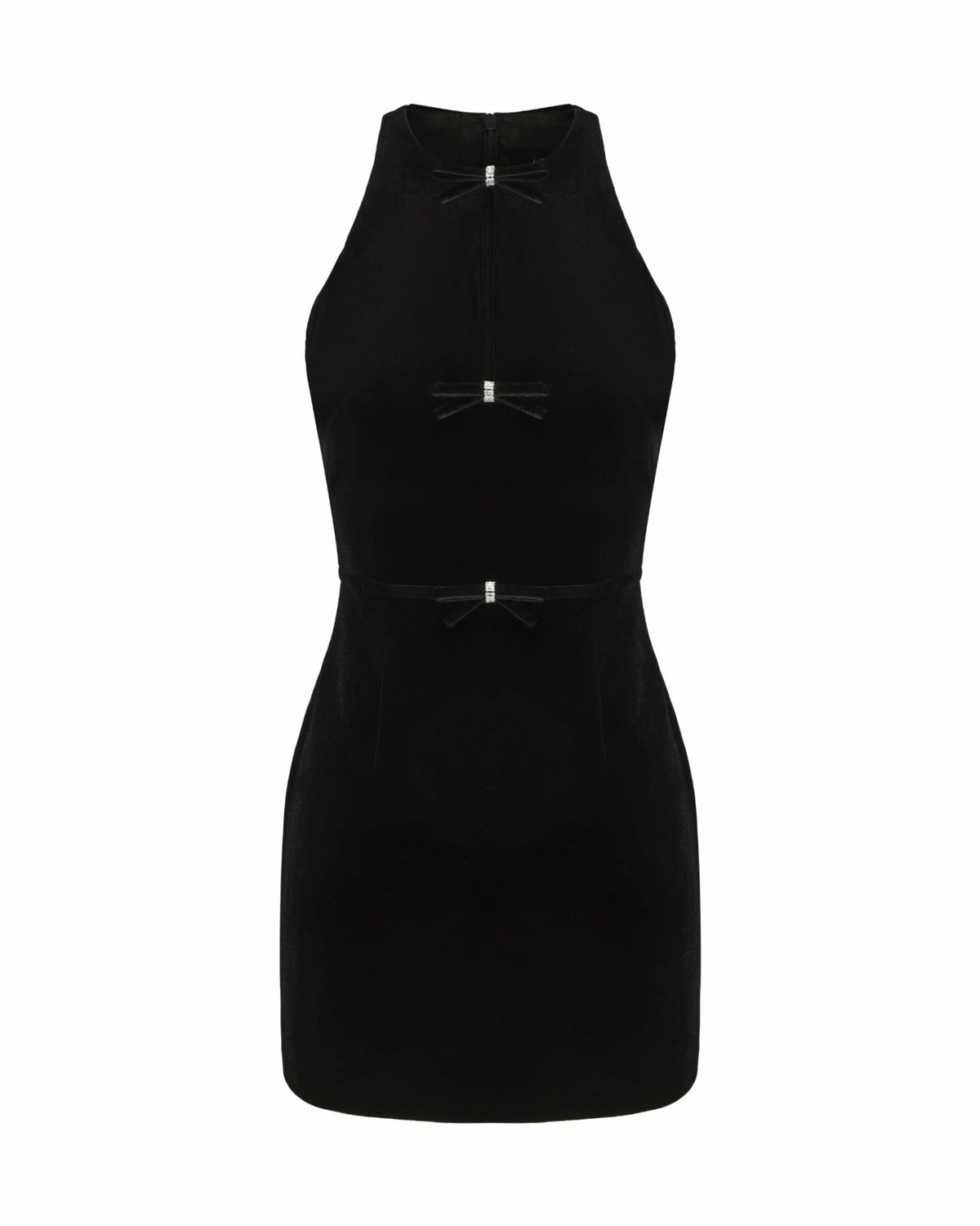 Estelle Velvet Mini Dress: Black Mini Dress for Cocktail Party - Nana Jacqueline