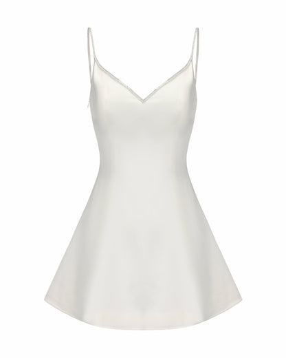 Julisa Dress: White Mini Dress for Bridal Shower - Nana Jacqueline