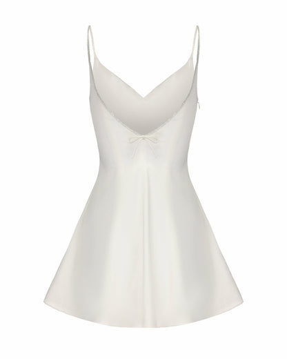Julisa Dress: White Mini Dress for Bridal Shower - Nana Jacqueline