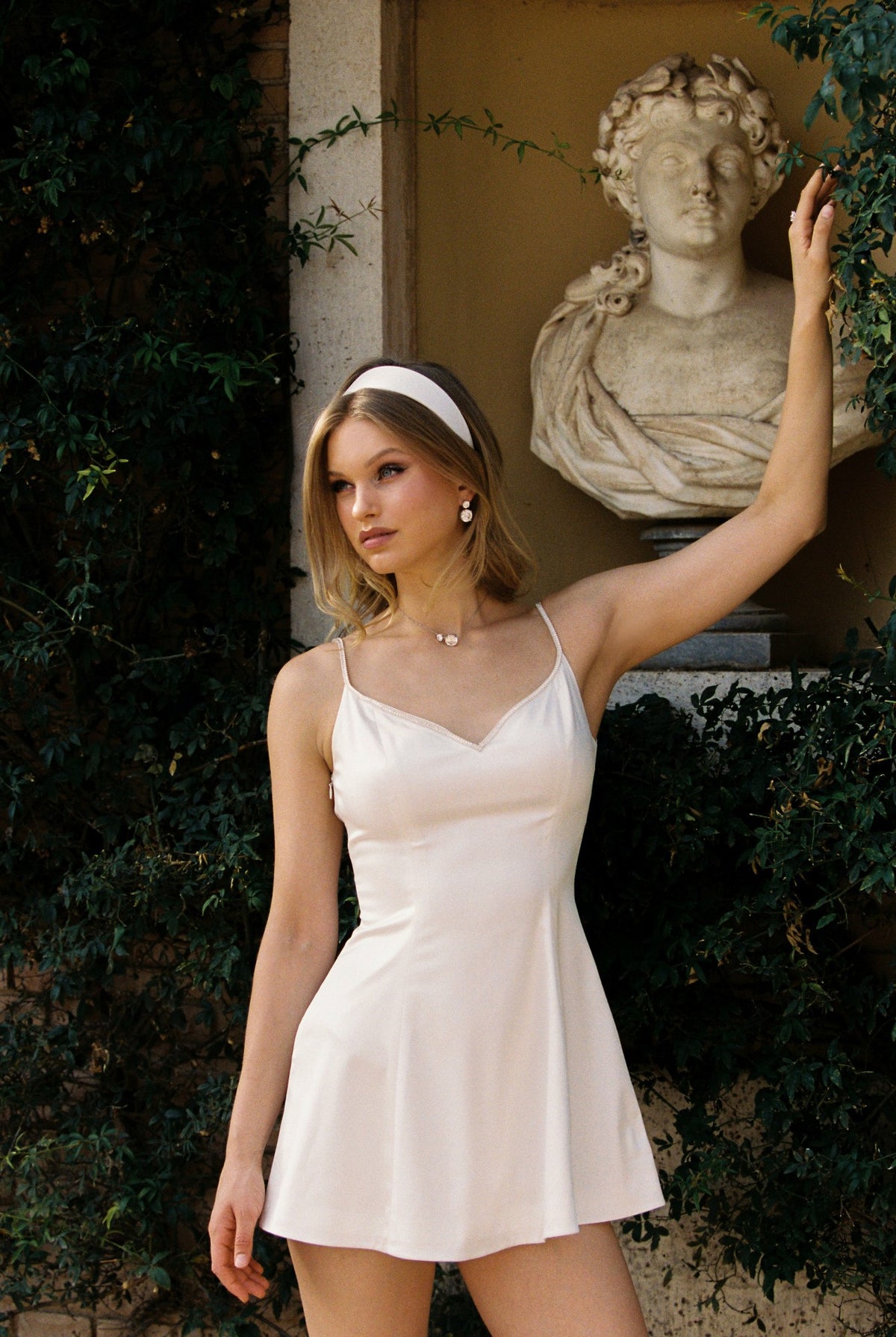 Julisa Dress: White Mini Dress for Bridal Shower - Nana Jacqueline
