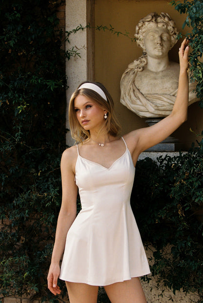 Julisa Dress: White Mini Dress for Bridal Shower - Nana Jacqueline