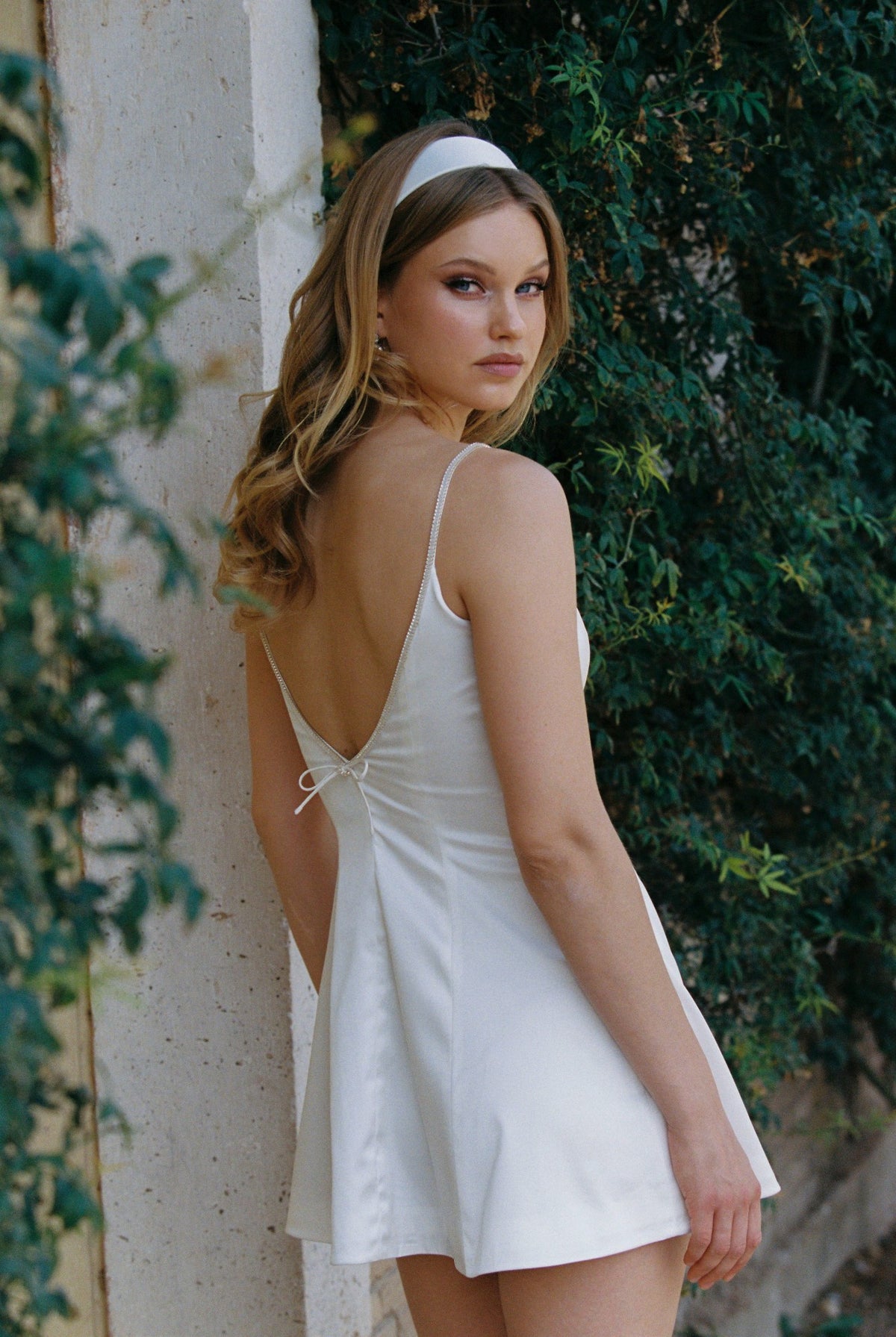 Julisa Dress: White Mini Dress for Bridal Shower - Nana Jacqueline