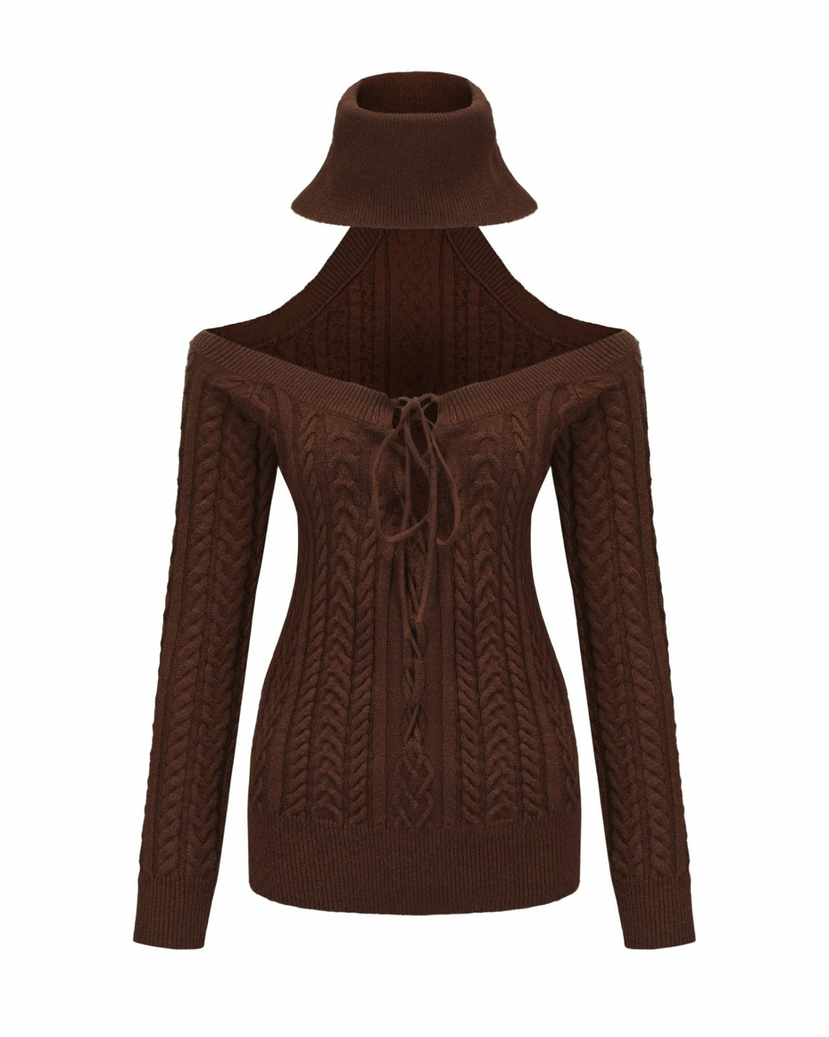 Margo Knit Dress: Brown Mini Dress for Date Night - Nana Jacqueline