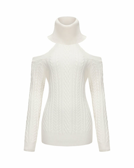 Margo Knit Dress: White Mini Dress for Date Night - Nana Jacqueline