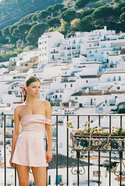Cornelia Dress: Pink Mini Dress for Bachelorette Party - Nana Jacqueline