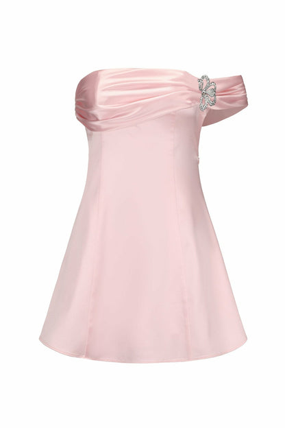 Cornelia Dress: Pink Mini Dress for Bachelorette Party - Nana Jacqueline