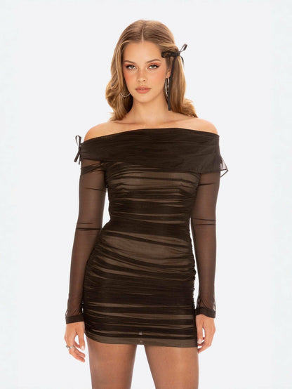 Noelle Dress: Black Mini Dress for Cocktail Party - Nana Jacqueline