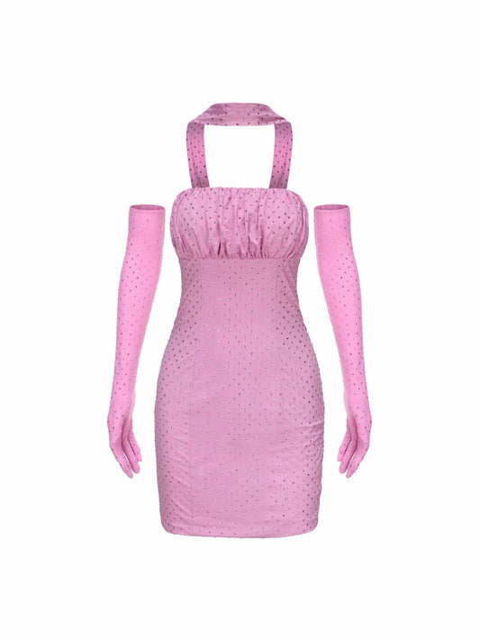 Talia Diamond Dress: Pink Mini Dress for Birthday Celebration - Nana Jacqueline